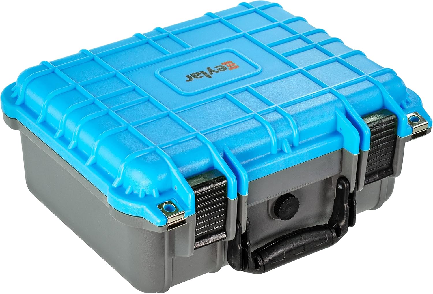 Eylar Dual Color 13.37 Inch Protective Equipment, Camera Case, Dry Box with Foam, Waterproof & Shockproof (Dual Pink Gray) Pack of 2