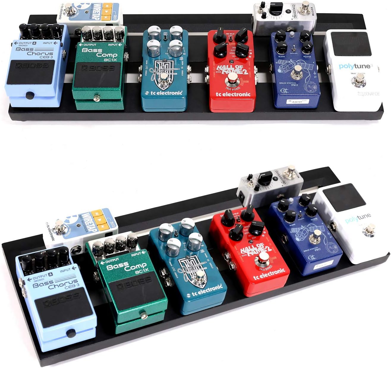 Ghost Fire Guitar Pedal Board Aluminum Alloy Effect Pedalboard with Carry CASE,V series (V-LITTLE 20+CASE)