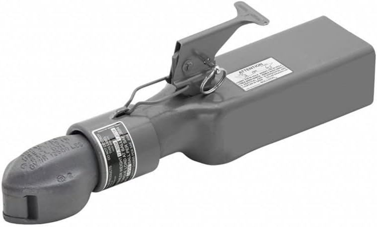 Draw-Tite Coupler | 2-5/16in Ball Size | 3in Tongue Mount Width | Straight Channel | 12,500lbs | Grey