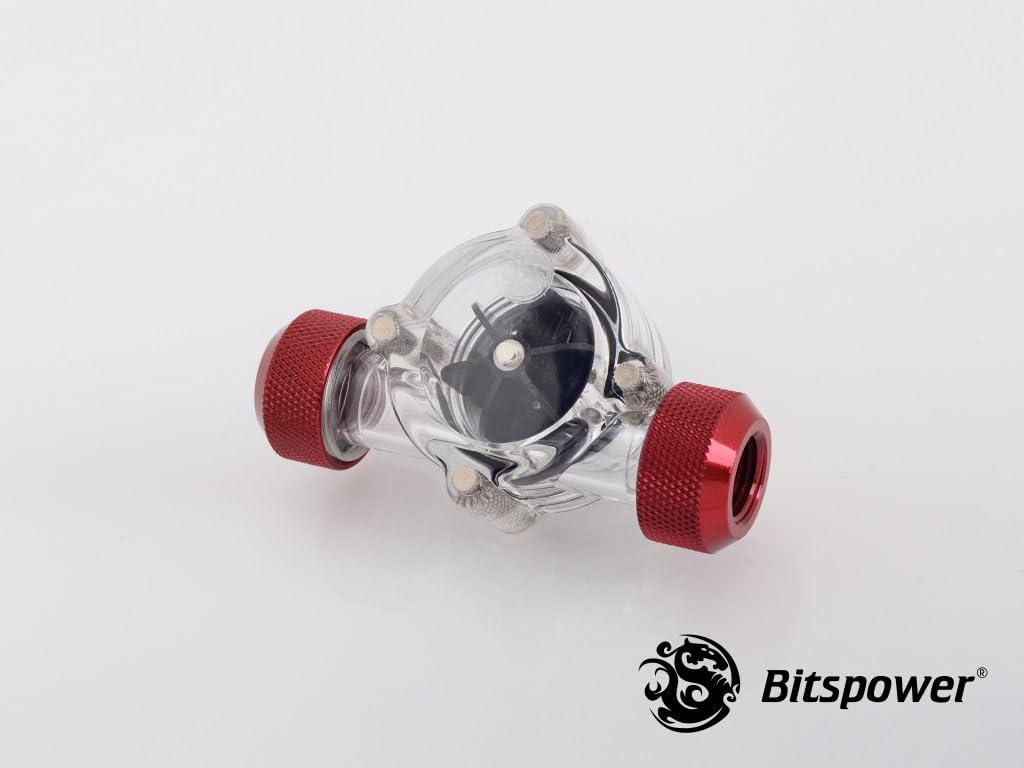 Bitspower Flow Sensor, Deep Blood Red Pack of 2