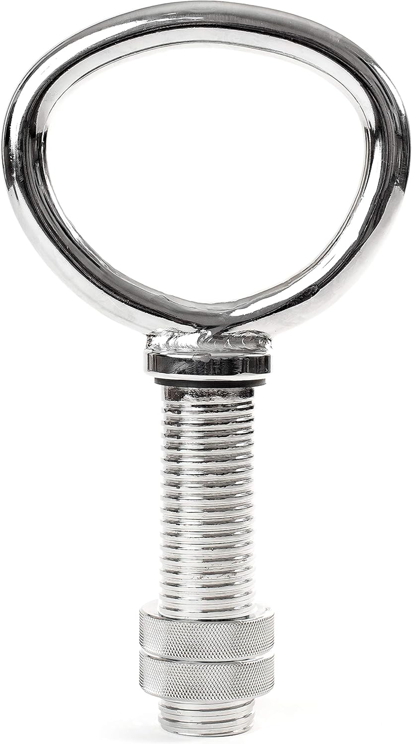 NewMe Fitness Adjustable Kettlebell Handle for Strength Training Kettlebells for Weight Plates - Home or Gym Workout- Ergonomic Design for a Comfortable, Non-Slip Grip Pack of 2