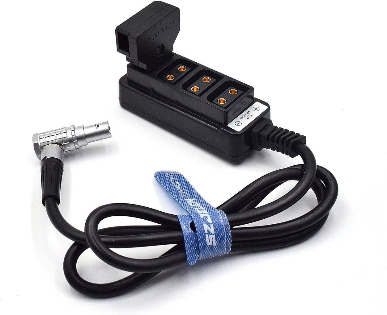 SZJELEN 0B 2pin Plug 12v Power to 4-Port D-tap Hub Adapter Splitter Cable for Alexa Tilta Red Cameras V-Mount Battery (FHG.0B 2pin to 4 d-tap) Pack of 2