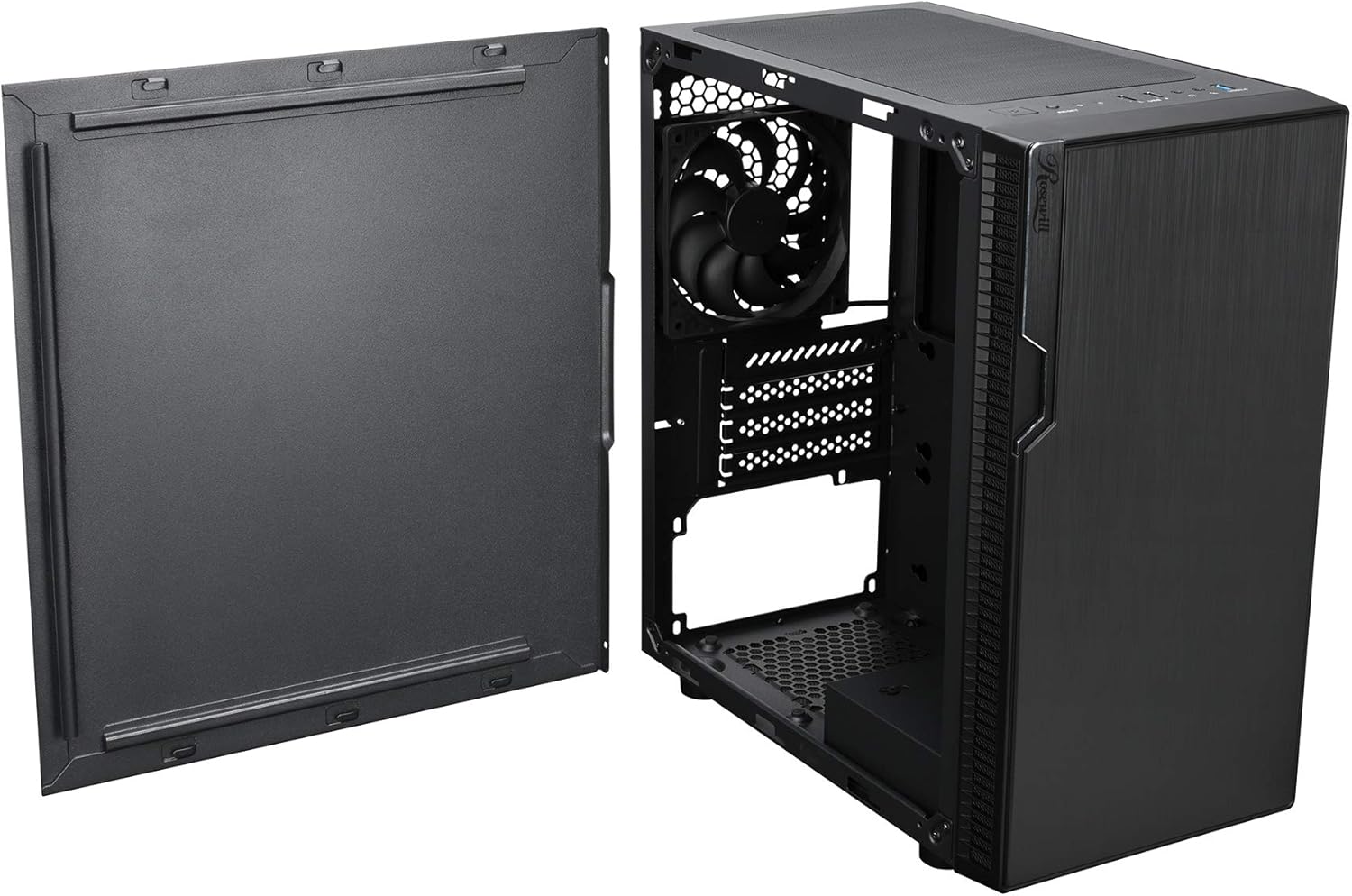 Rosewill FBM-X2 Micro ATX Mini Tower Gaming PC Computer Case with 1 Pre-Installed Fan Pack of 2
