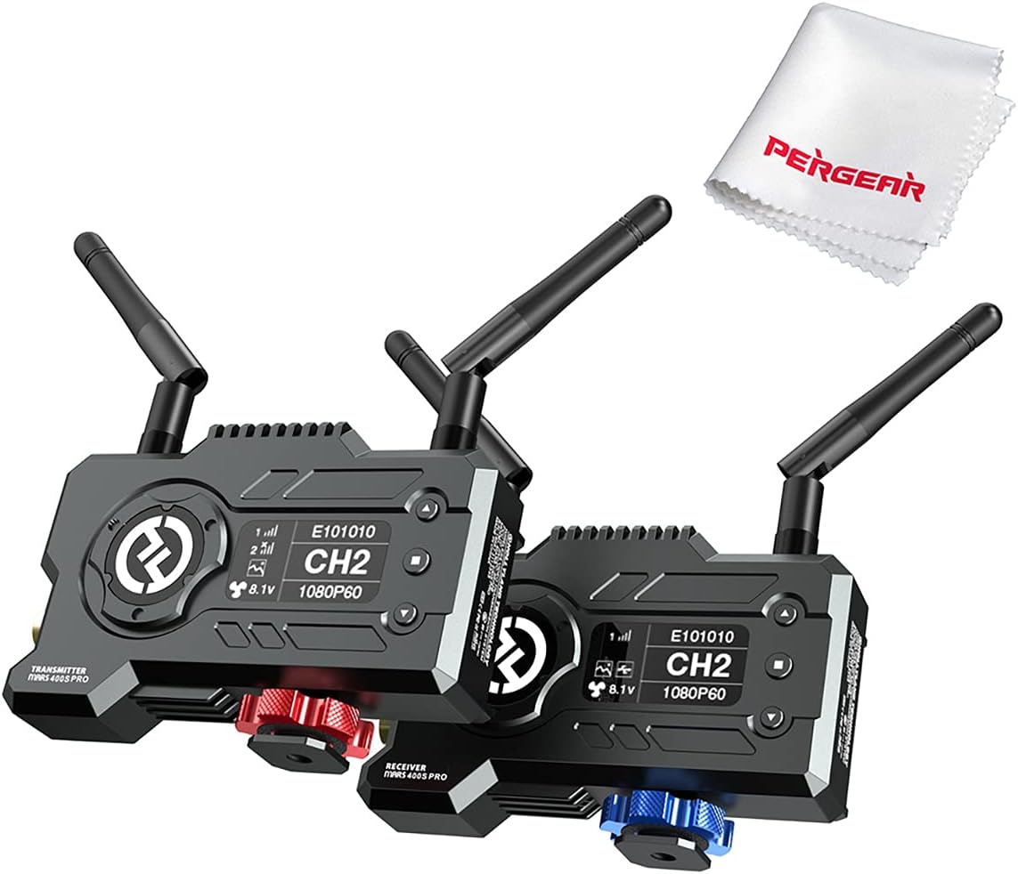 Hollyland Mars 400S Pro [Official] 1080p HDMI&SDI Transmission System 5G Wireless Video & Audio Transmission 400ft 0.06s Latency (Transmitter+Receiver)