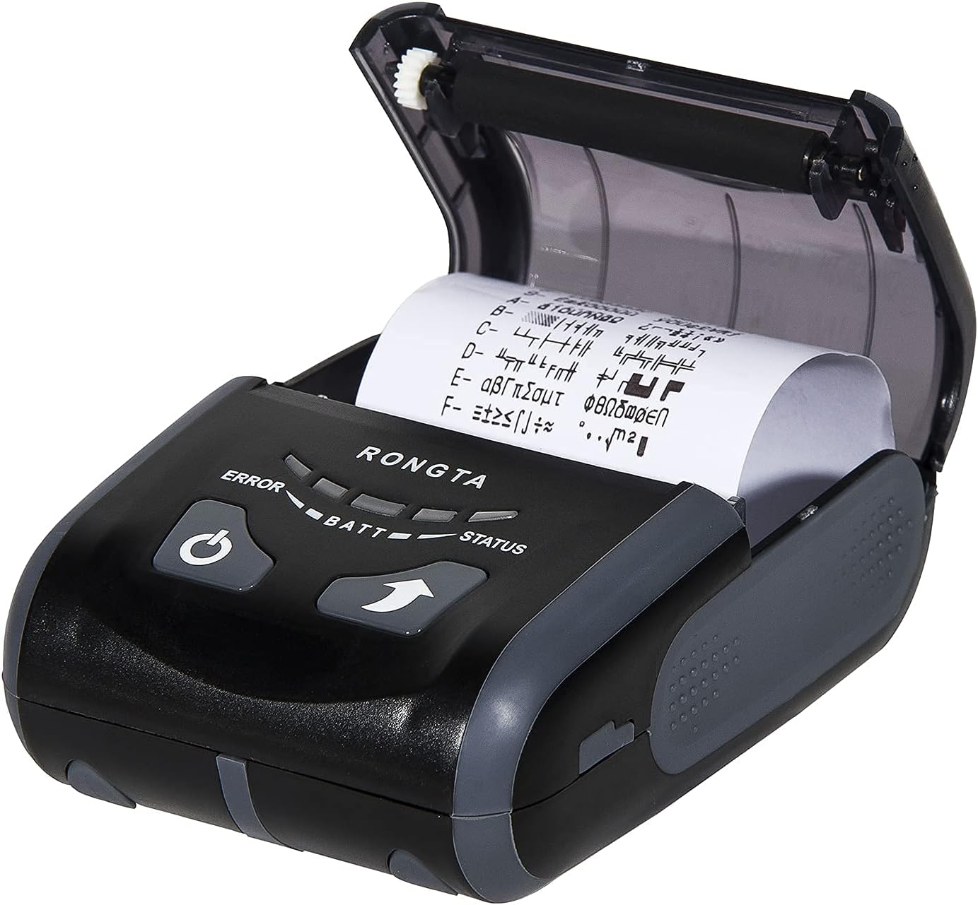 Rongta Portable Receipt Printer Mini 58mm Mobile POS Direct Thermal Printer with Bluetooth+USB, Compatible with iOS, Android, Windows, Do Not Square, RPP200 (Grey) Pack of 2