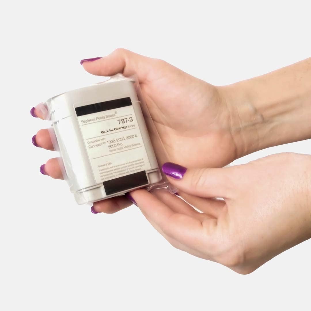 Preferred Postage Supplies PB Compatible 787-3 Black Ink Cartridge (Large) Pack of 2