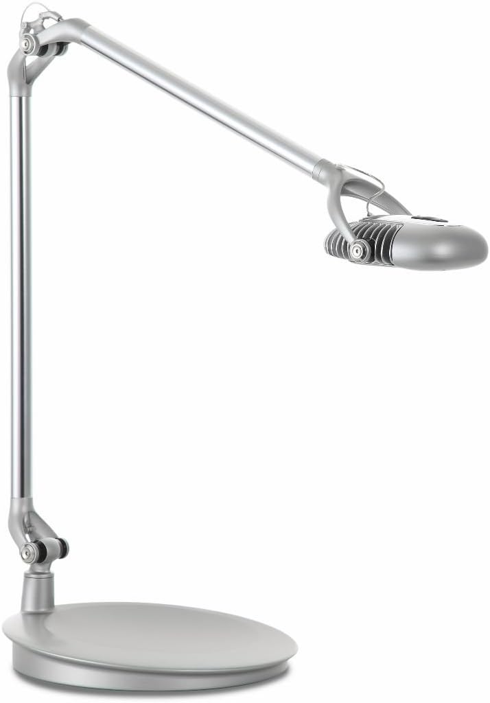 Humanscale Element 790 LED Light: Element Desktop Base - Silver (semi-Matte)