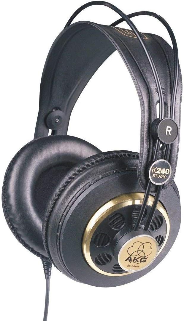 AKG Pro Audio K240 STUDIO Over-Ear, Semi-Open, Professional Studio Headphones Pack of 2