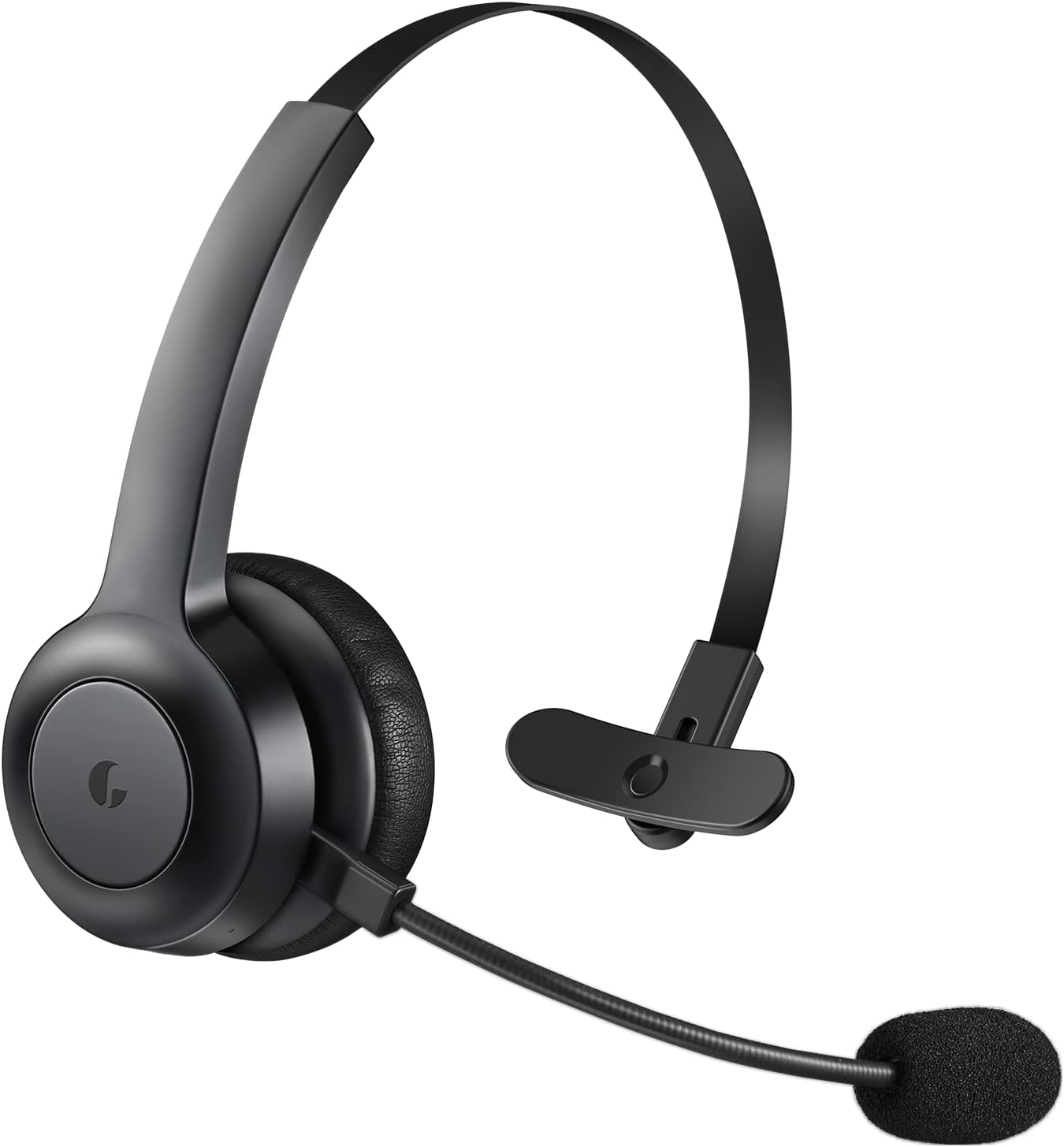 Bluetooth Headset, ELEVOC Wireless Headset with Microphone, Noise Canceling Telephone Headset, Up to 30 Hrs Talk Time, Hands-Free Headset with Charging Base and Dongle for Trucker, Call Center Pack of 2