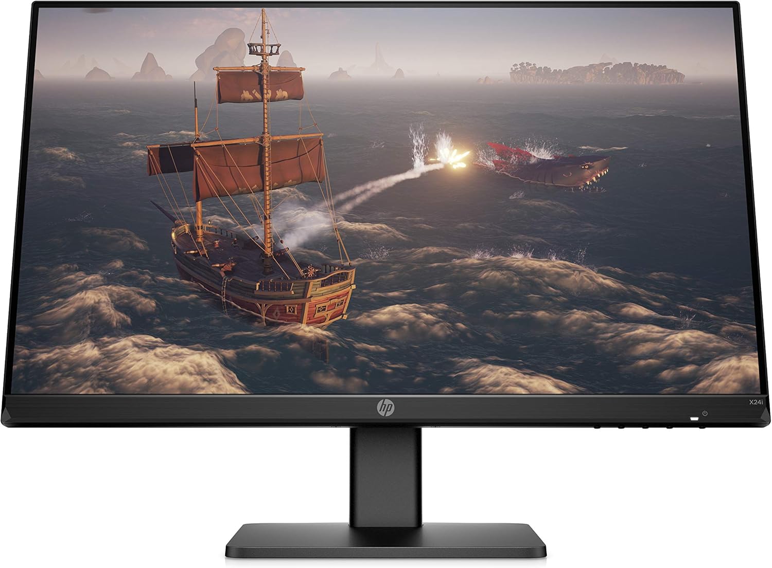 HP 24-inch Full HD IPS Gaming Monitor with Tilt Adjustment and AMD FreeSync Premium Technology (X24i, Black)