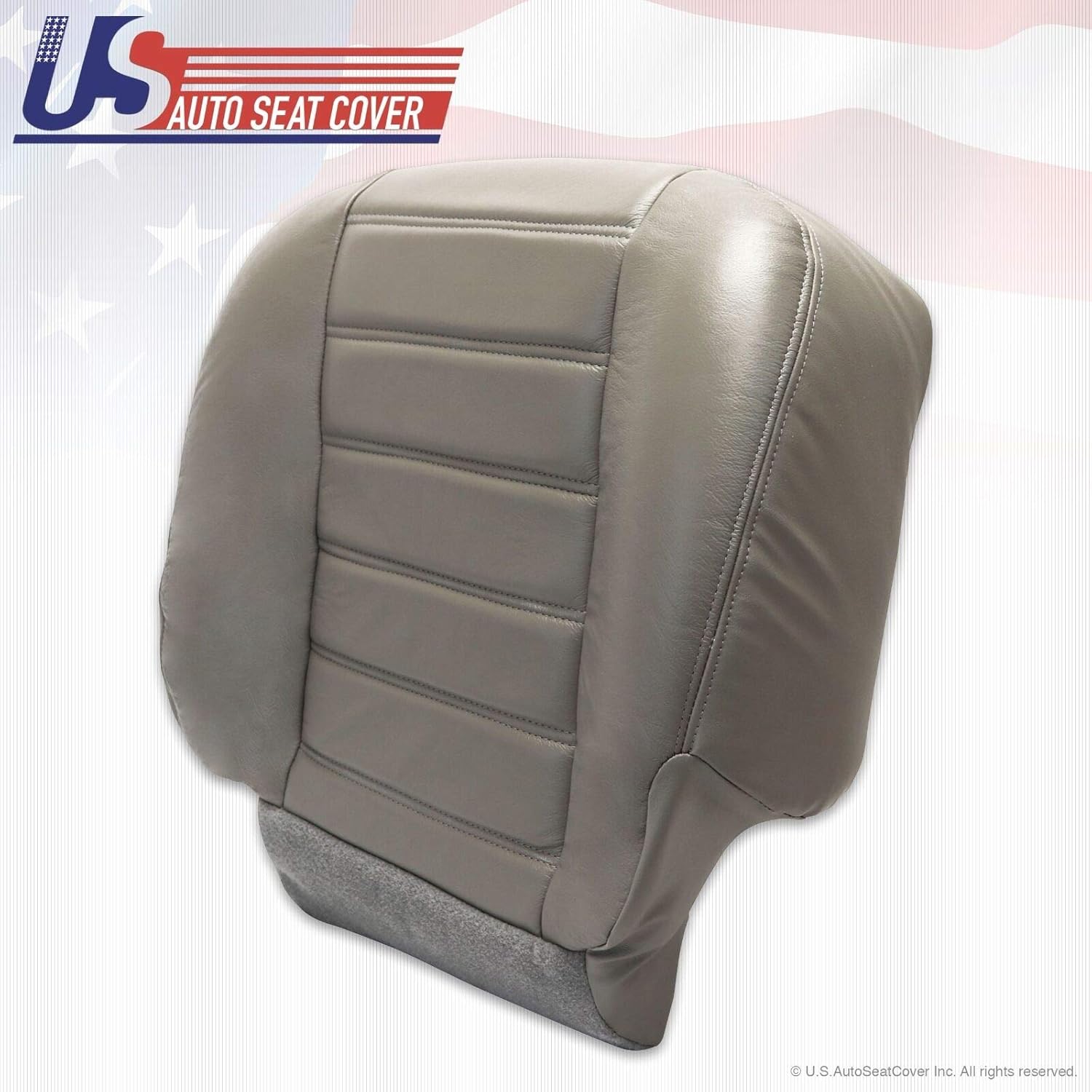 03-07 Hummer H2 Driver Side Bottom OEM Replacement Vinyl Seat Cover Gray Pack of 2