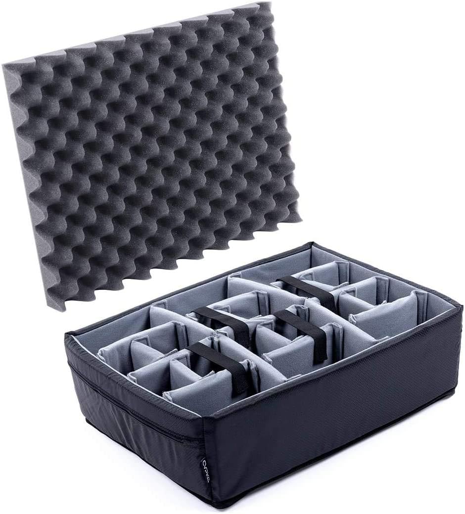 Pelican Color Case, Grey CVPKG Padded Divider Set for Pelican 1520 Case. Divider and lid Foam only. Pack of 2