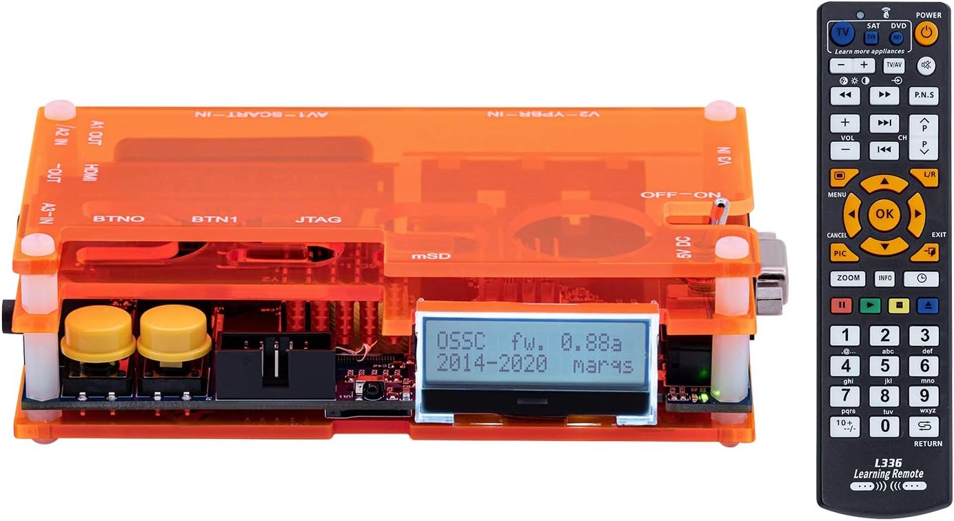 Mcbazel OSSC SCART Component VGA to HDMI Open Source Scan Converter v1.6 for Retro Gaming Saturn SNES PS1 Console US Plug