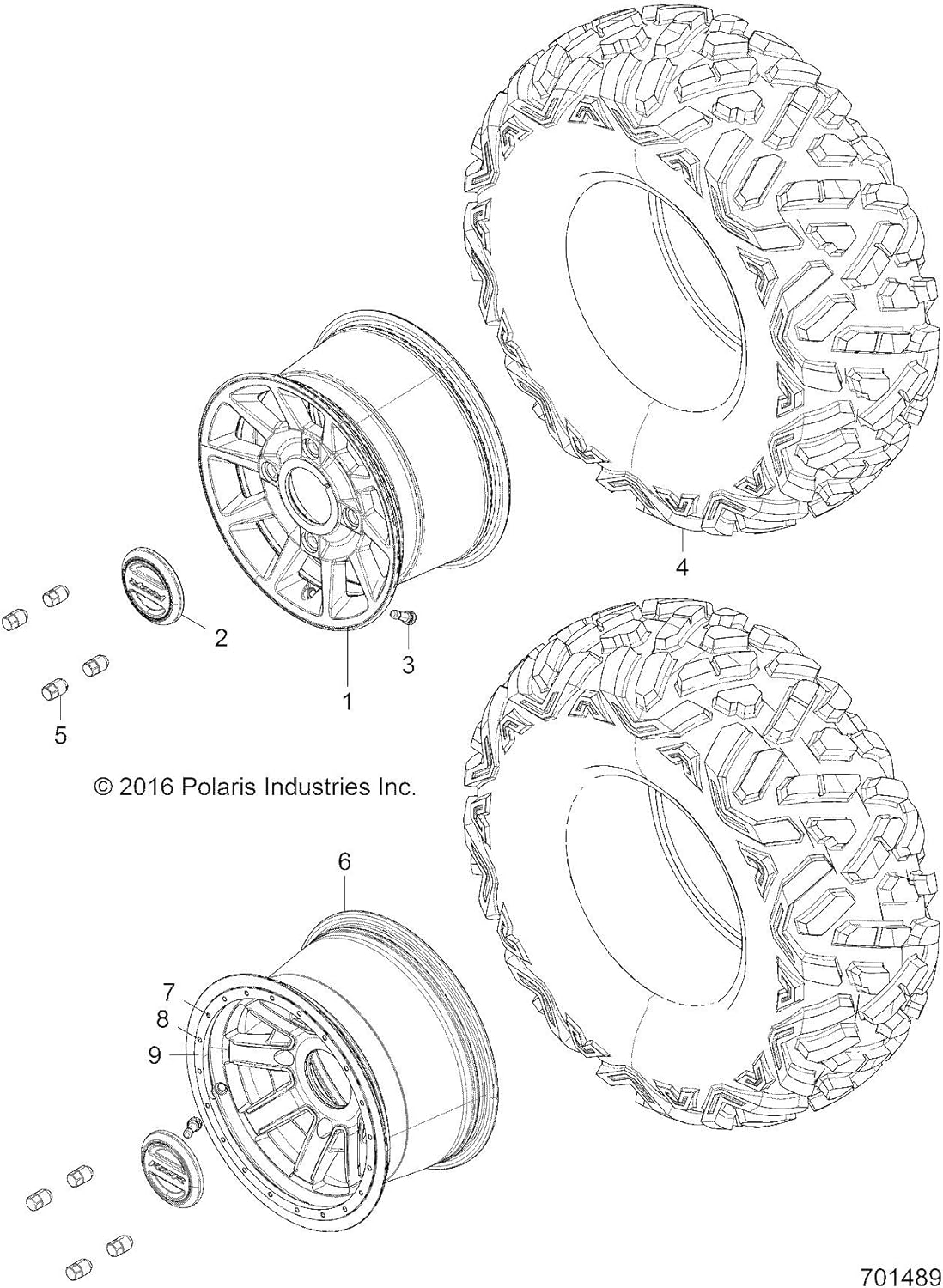 Polaris Off Road Pro Armor 4203 Beadlock Wheel - Rear