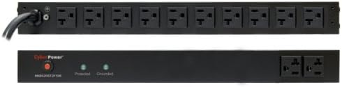 CyberPower RKBS20ST2F10R L5-20P 20A 12-Outlet 1U RM Rackbar Surge Suppressor
