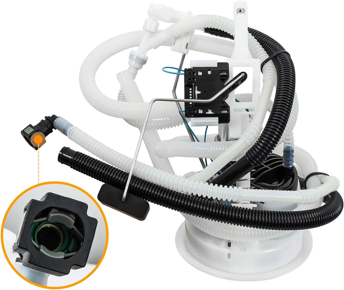 16117163295 Fuel Filter Assembly With Pressure Regulator and Fuel Level Sending Unit, Compatible with BMW 3 Series Fuel Pump Sender Assembly Pack of 2