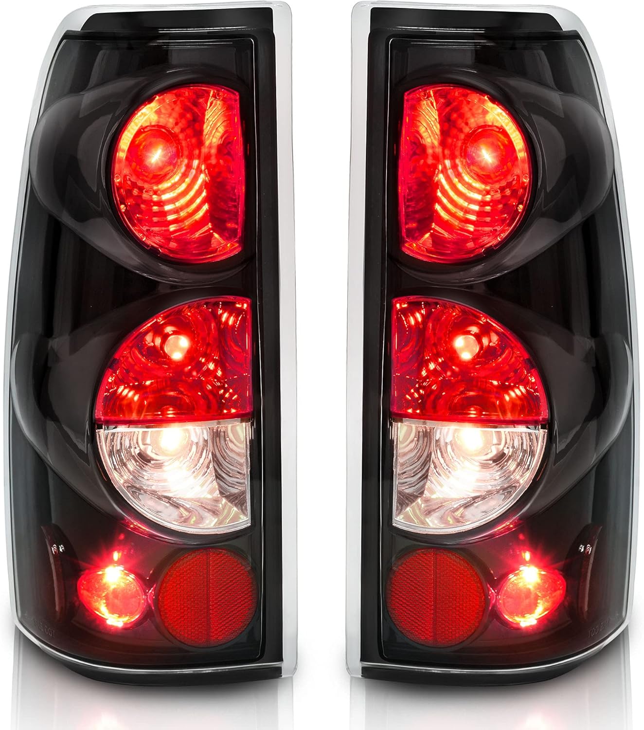 AUTOSAVER88 Tail Lights Compatible with 1999-2006 Chevy Silverado 1500 2500 01-06 Silverado 3500&2007 Silverado with Classic Body Style 99-02 GMC Sierra 1500&2500, Not Fit Barn Door or Stepside Models Pack of 2