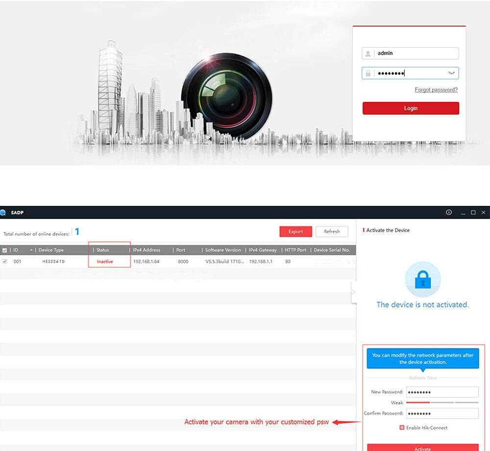 4K PoE Security IP Camera - Compatible with Hikvision DS-2CD2183G0-IB UltraHD 8MP Dome Onvif IR Night Vision Weatherproof WideAngle 2.8mmLens English Version Firmware