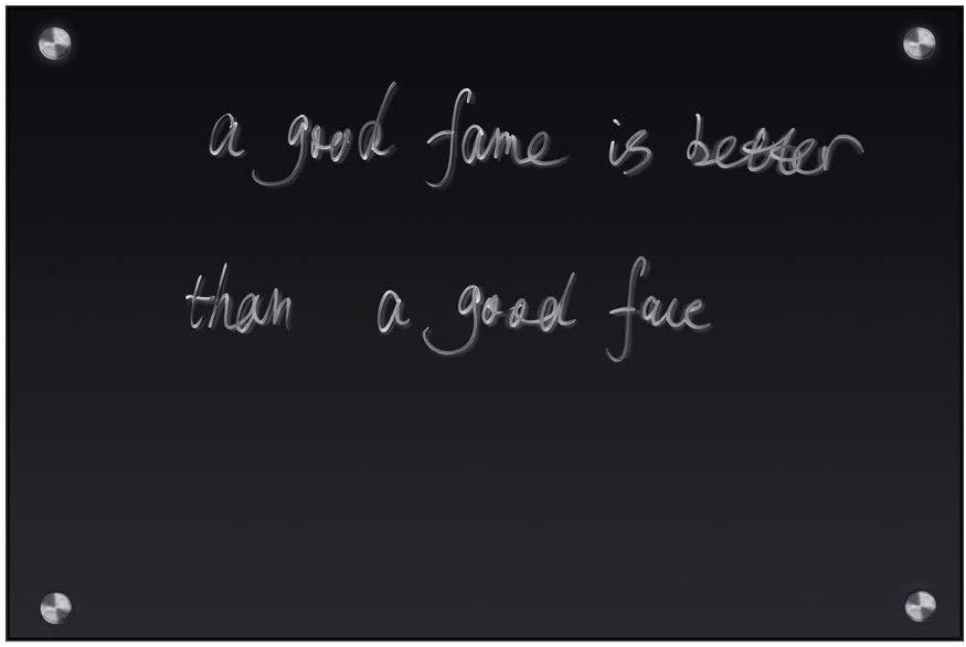 R&G Magnetic Glass Dry Erase Board, Black Board Set - 35 1/2