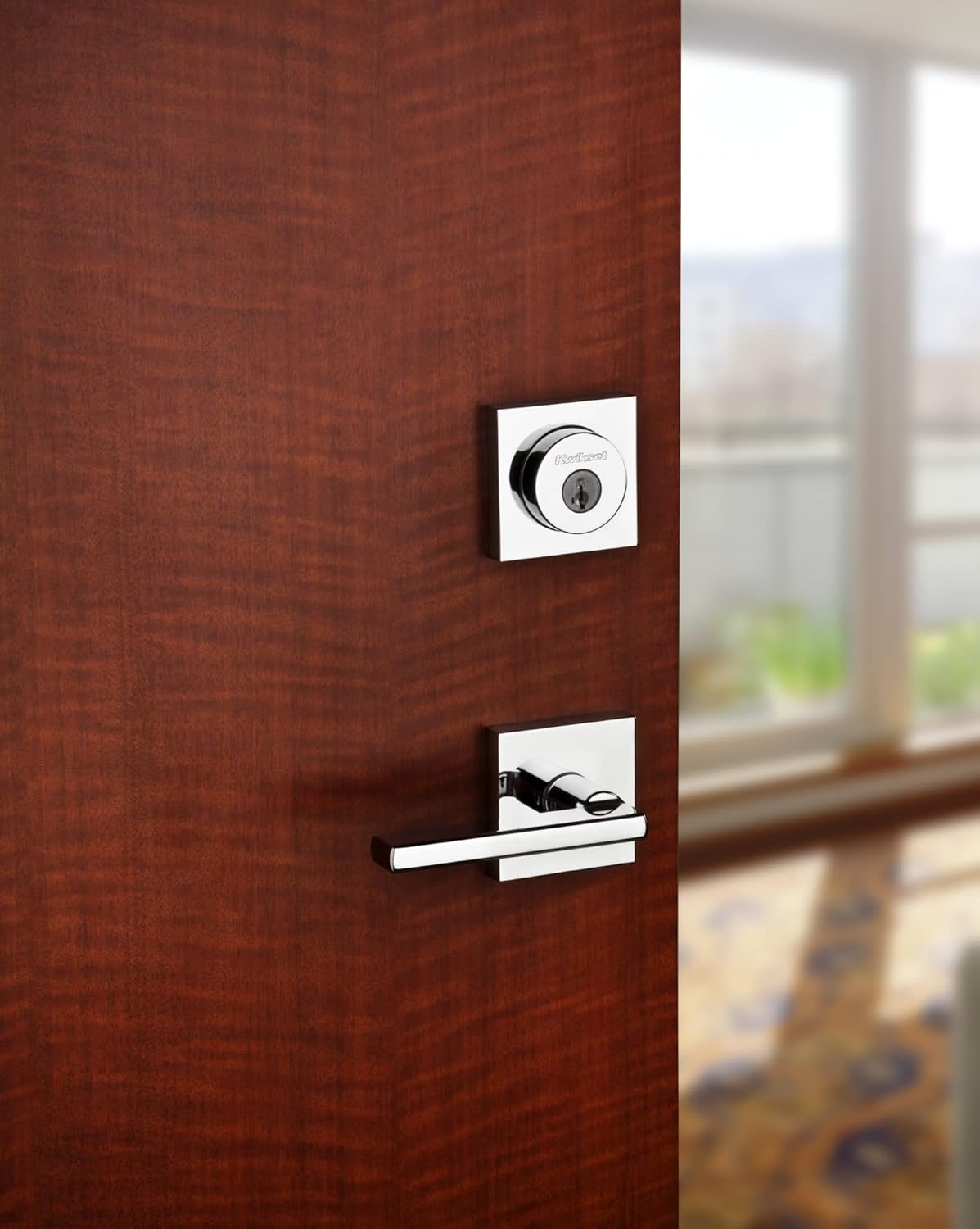 Kwikset 159SQT-11PS Halifax Square Double Cylinder Deadbolt Smart Key Venetian Bronze Finish Pack of 2