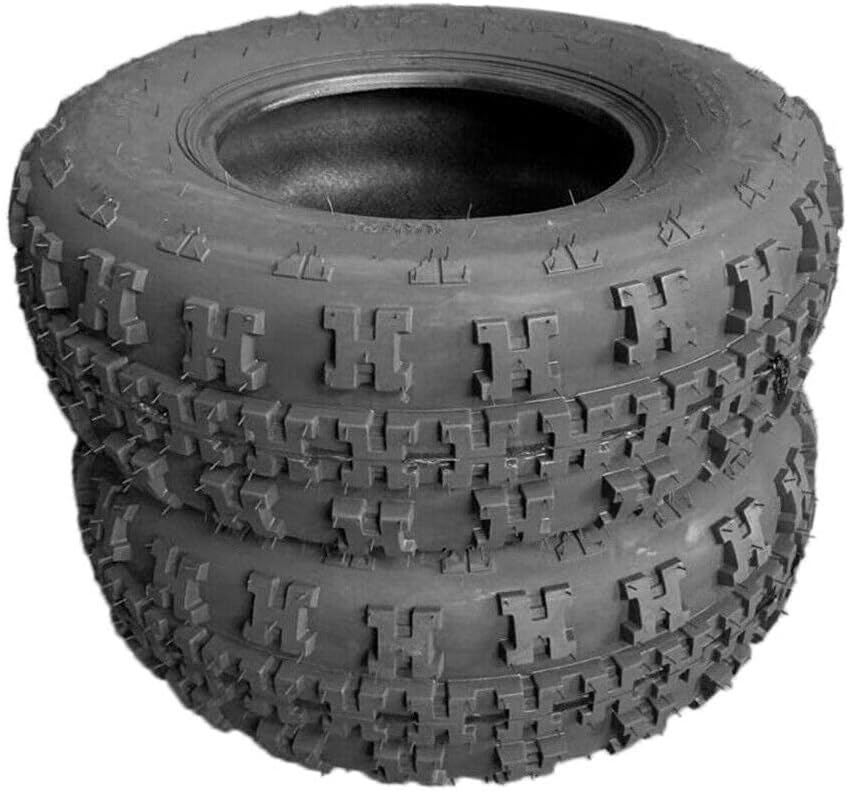 Motorhot Set of 2 ATV Tires 21X7-10 4 Ply Sport Front UTV Tire 21-7-10 21x7x10 ATV UTV Knobby Sport Tires Pack of 2