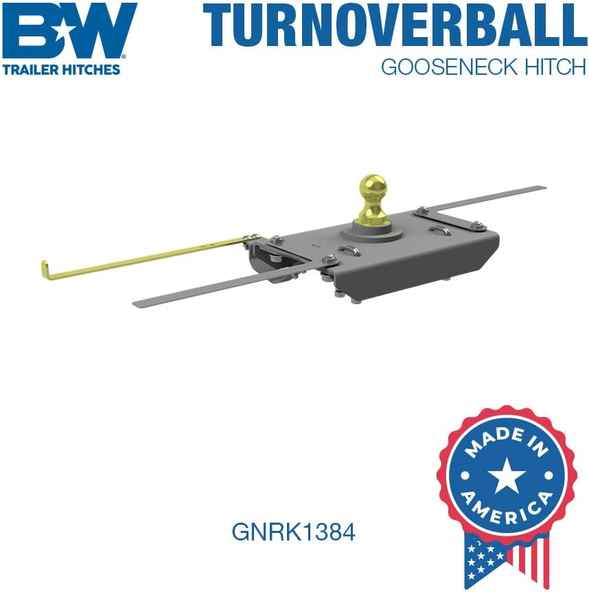 B&W Trailer Hitches Turnoverball Gooseneck Hitch - GNRK1384 - Compatible with 2014-2018 Ram 2500 Trucks
