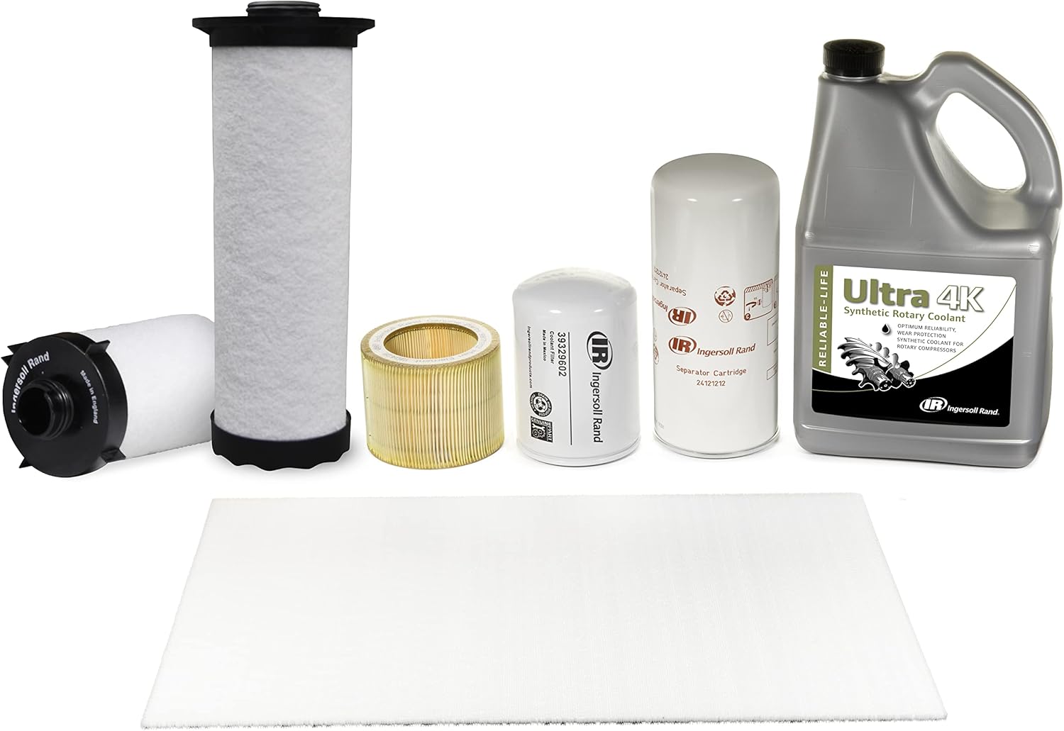 47739466001 Ingersoll-Rand OEM Maintenance Kit for R Series 4-11i Compressor (TAS Gauge Replacement Indicator) with Ultra 4K Lubricant