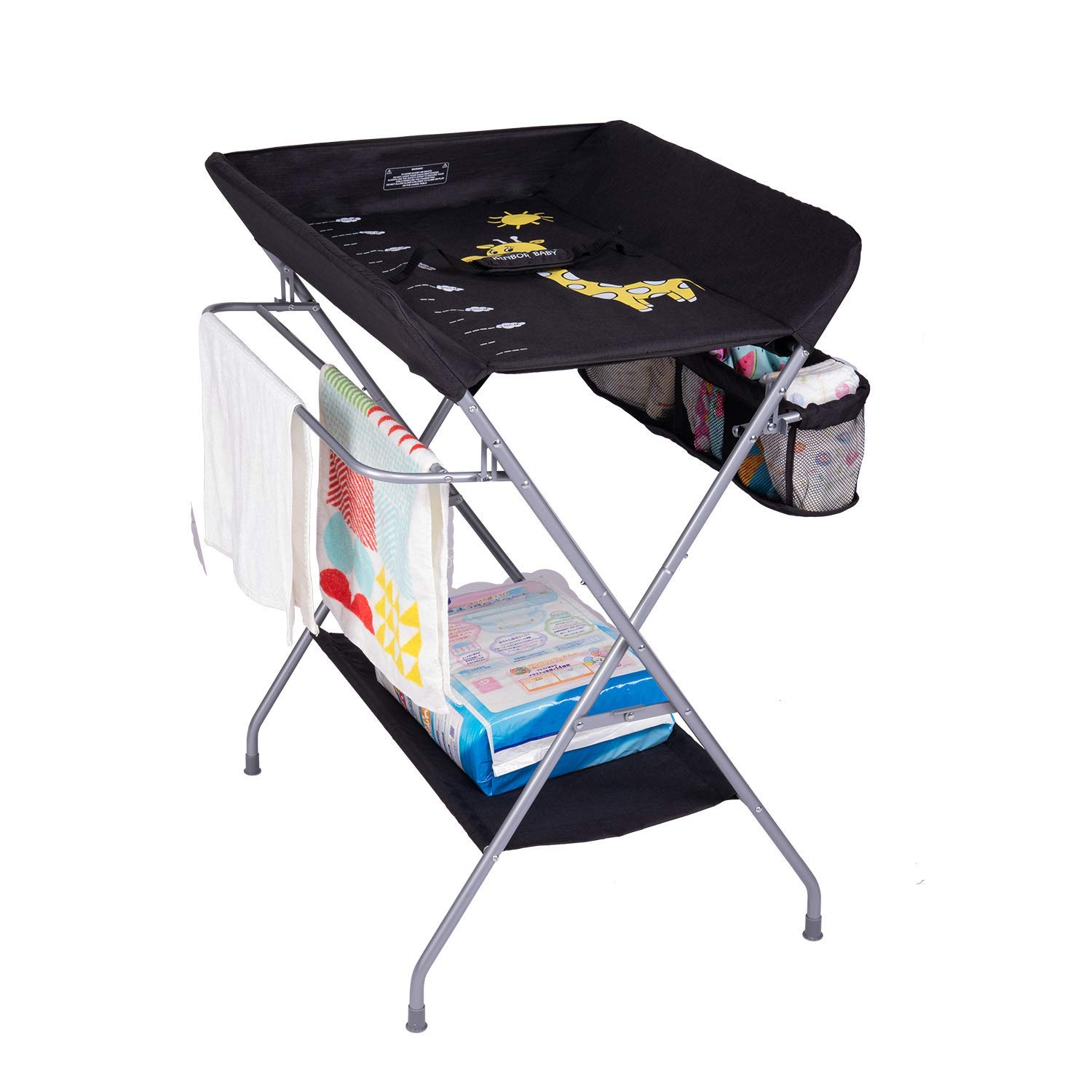 Kinfant Baby Changing Table Folding Diaper Station Nursery Organizer for Infant Pack of 2