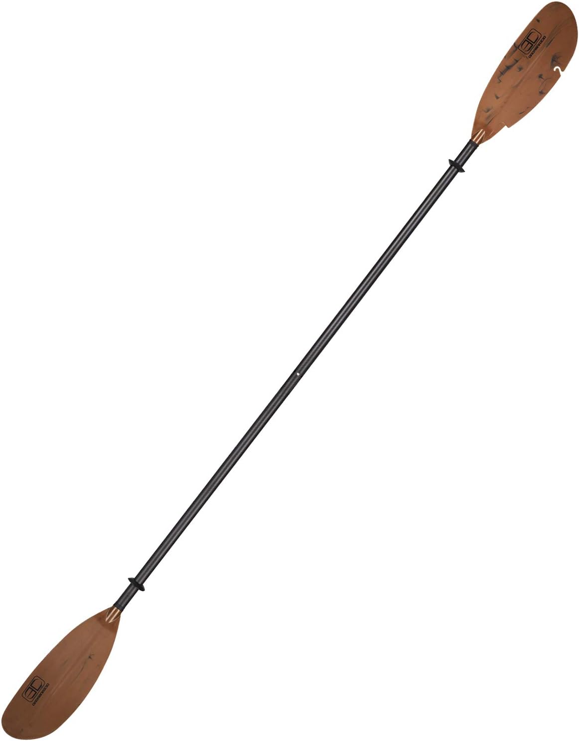OCEANBROAD Kayak Fishing Paddle 250CM/98 Inches Carbon Composite Shaft Kayaking Boating Oar with Paddle Leash