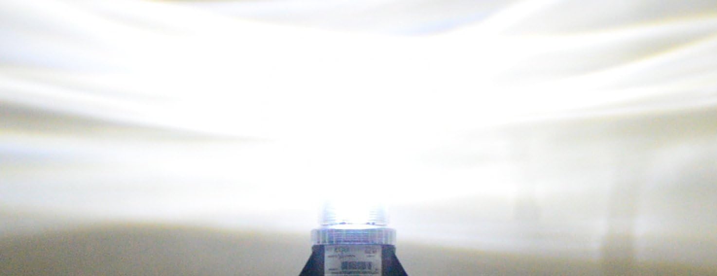 B4L4PAC CLEAR WHITE 85-265V AC 12W HIGH POWER LED EMERGENCY WARNING LIGHT BEACON STROBE EFFECT 110V 120V 220V 240V Pack of 2