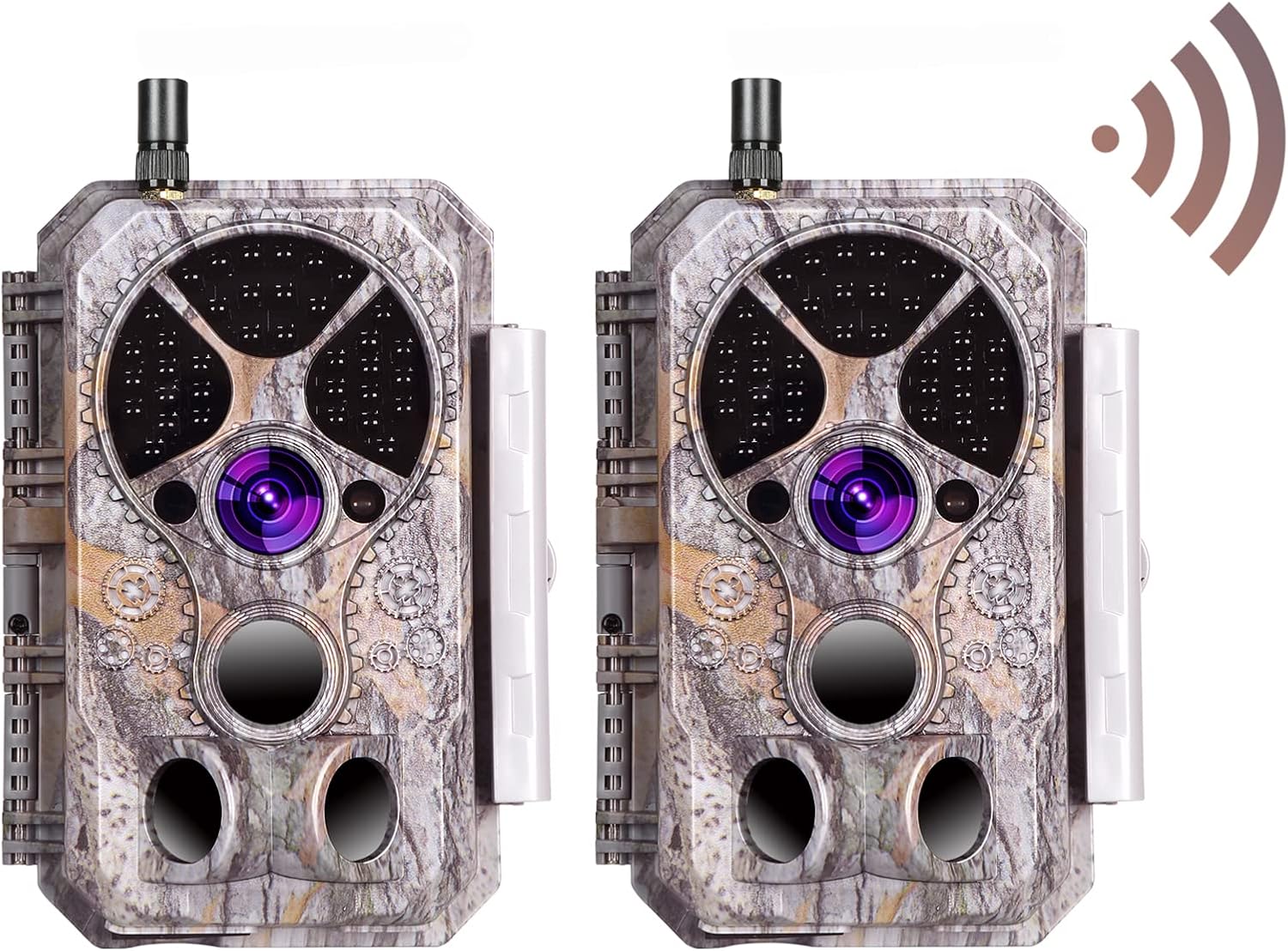 Wireless Trail Camera 32MP 1296P Wi-Fi Game Cam Hunting Camera with 30m Night Vision IP66 Waterproof Motion Detection Time Lapse Password Protect, Control on App