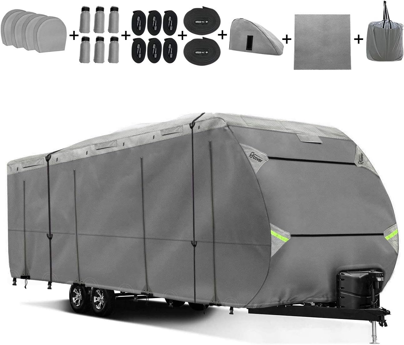 Upgraded Travel Trailer RV Cover for 20