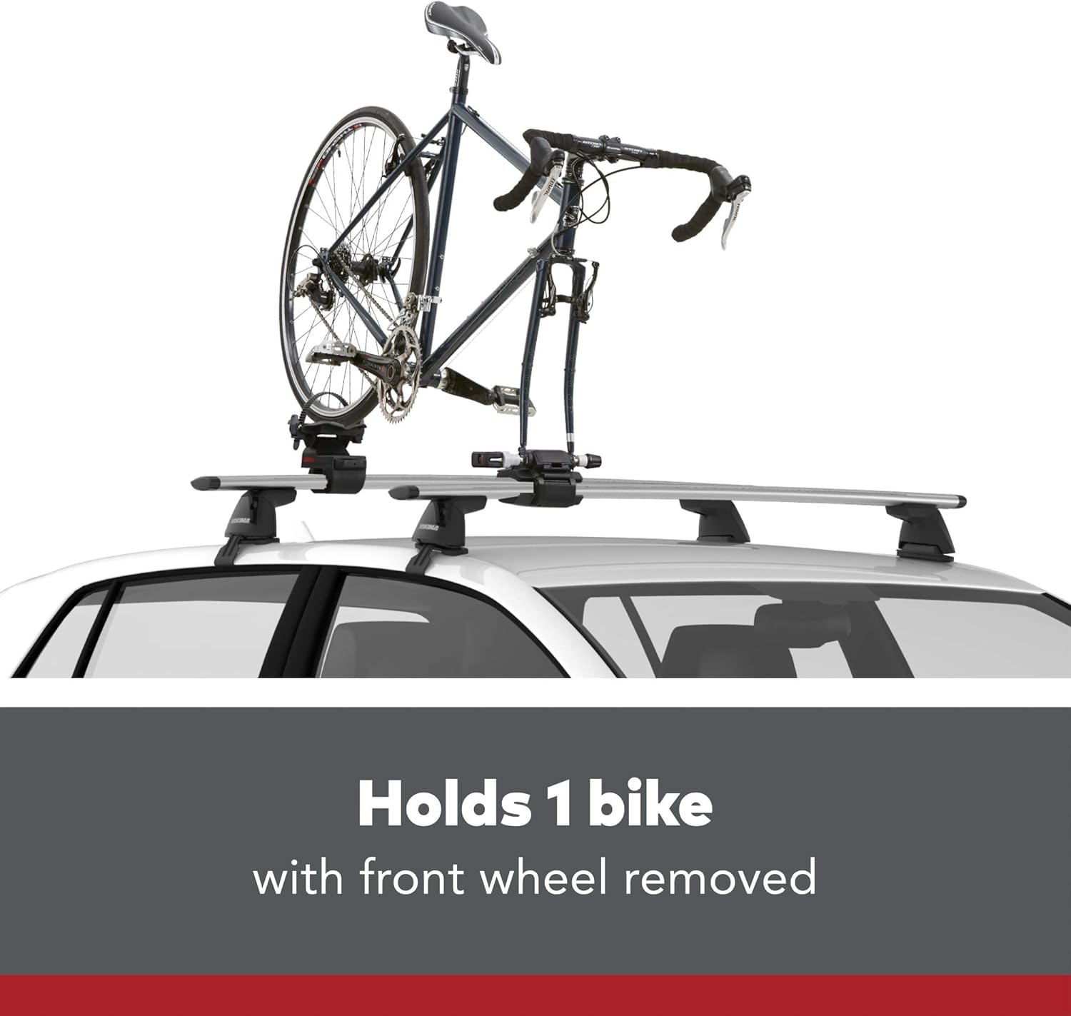 YAKIMA - ForkChop Fork Mount Bike Carrier for Roof Racks, 1 Bike Capacity