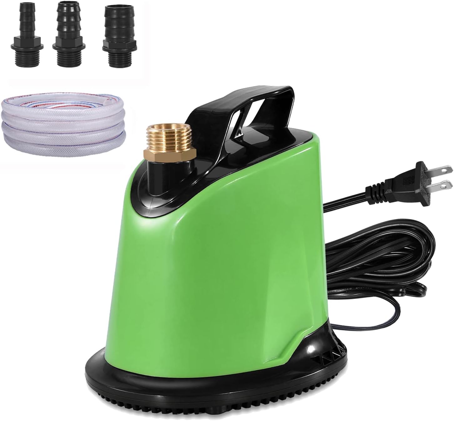 Pool Cover Pump,Submersbile Water Pump for Pool Draining,1100GPH Water Removal Pumps 4500L/H with 4 Nozzles,16ft Drainage Hose,25ft Power Cord,hoshiko Pack of 2