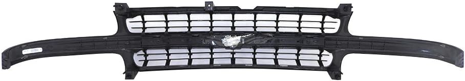 Perfit Liner New Front Argent/Silver Grille Grill Chevy Compatible With CHEVROLET 1999-2002 Silverado 1500 Pickup Truck 00-02 Tahoe Suburban 1500 2500 SUV Fits GM1200425 15764314