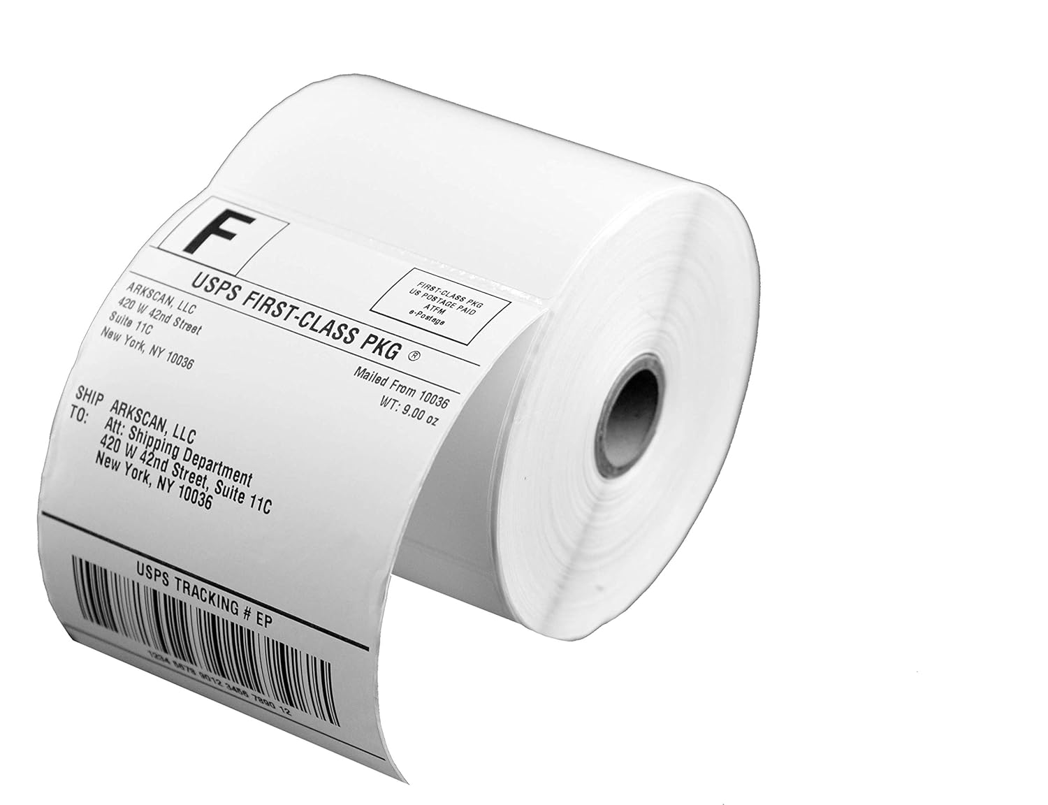 Arkscan SL450 4x6 Shipping Label in 4 Rolls (450 Pages per roll) for Arkscan 2054A, Zebra LP2844 Zp-450 Zp-500 Zp-505 & Zebra Compatible Printers, Direct Thermal, White Pack of 2