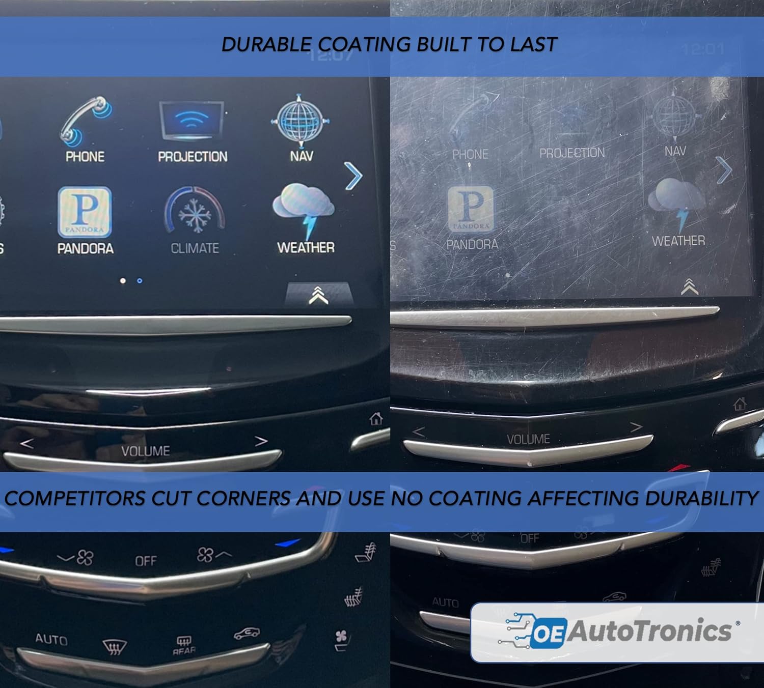 Cadillac CUE OEM ATS CTS ELR ESCALADE SRX XTS 2013-2020 Touch Screen Replacement Display Pack of 2