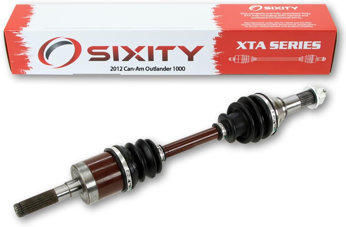 Sixity 2012 for Can-Am Outlander 1000 4X4 Front Right Axles Passenger EFI STD XT Complete Side