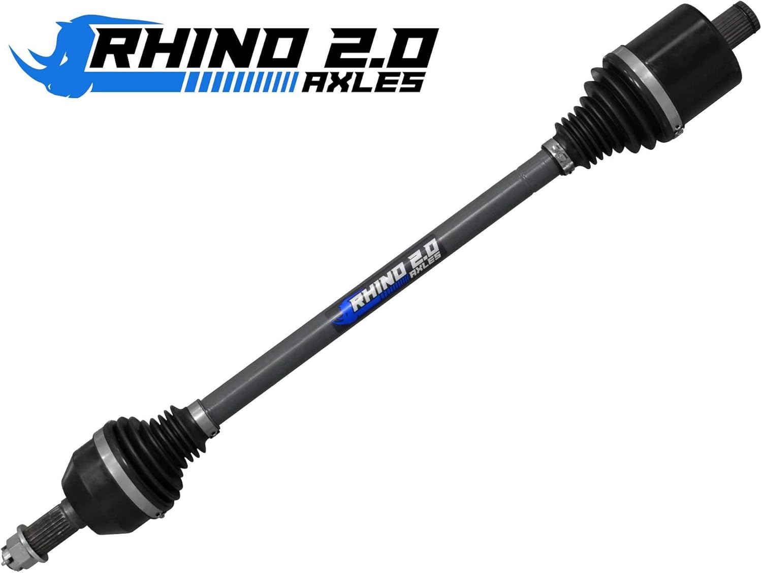 SuperATV Heavy Duty Rhino 2.0 Rear Axle for 2021+ Polaris RZR Trail S 1000 Premium/Ultimate | 1 Rear Axle | Made with 4340 Chromoly Steel | Heat Treated | Max CV Size | 40°+ CV Angles