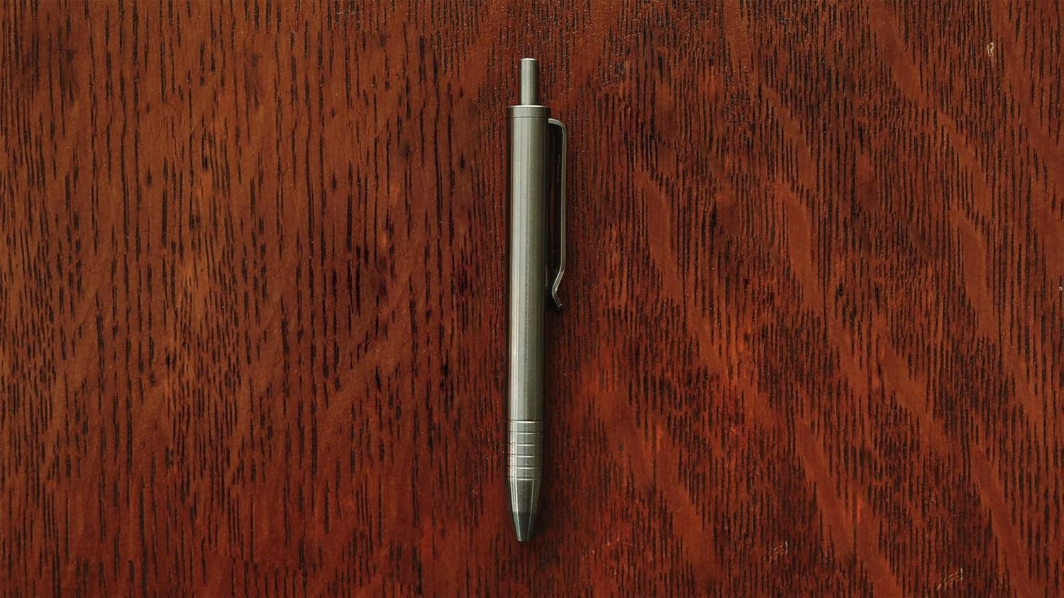 Mini Click Pen - BIG IDEA DESIGN (Titanium - Black) Pack of 2