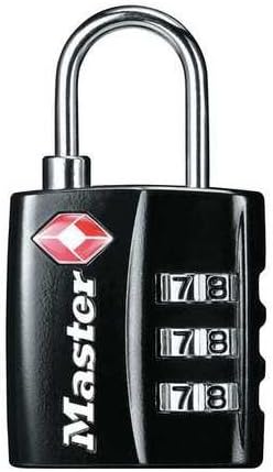 Master Lock 4680DBLK TSA Accepted Set Your Own Combination Lock, Black, 24-Pack