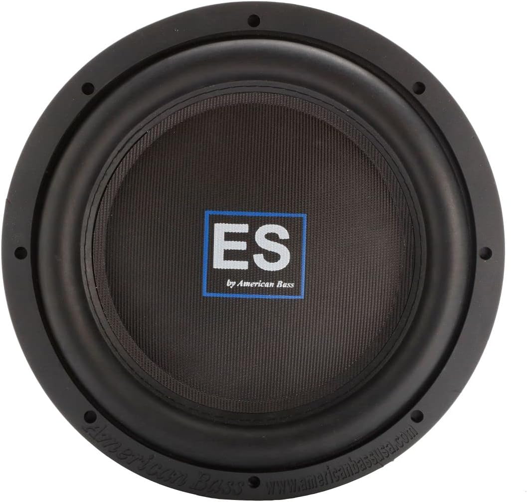 American Bass XD ES 1244 12 Inch Dual 4 Ohm Voice Coil 1500 Watt Max Power Subwoofer Speaker w/ 65 Ounce Magnet & Carbon Fiber Non Pressed Paper Cone