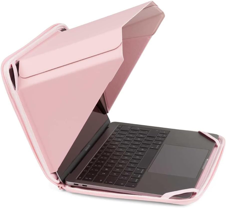 Philbert Design Hemp and Vegan Laptop Sun and Privacy Shade - Eliminates Glare, Portable, Heat-Resistant, Pink, Fits 15