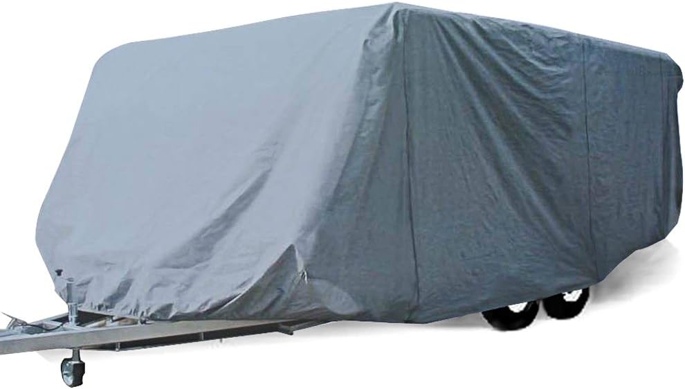 SavvyCraft 10' -11' Travel Trailer Cover Breathable and Water Repellant RV Camper Cover