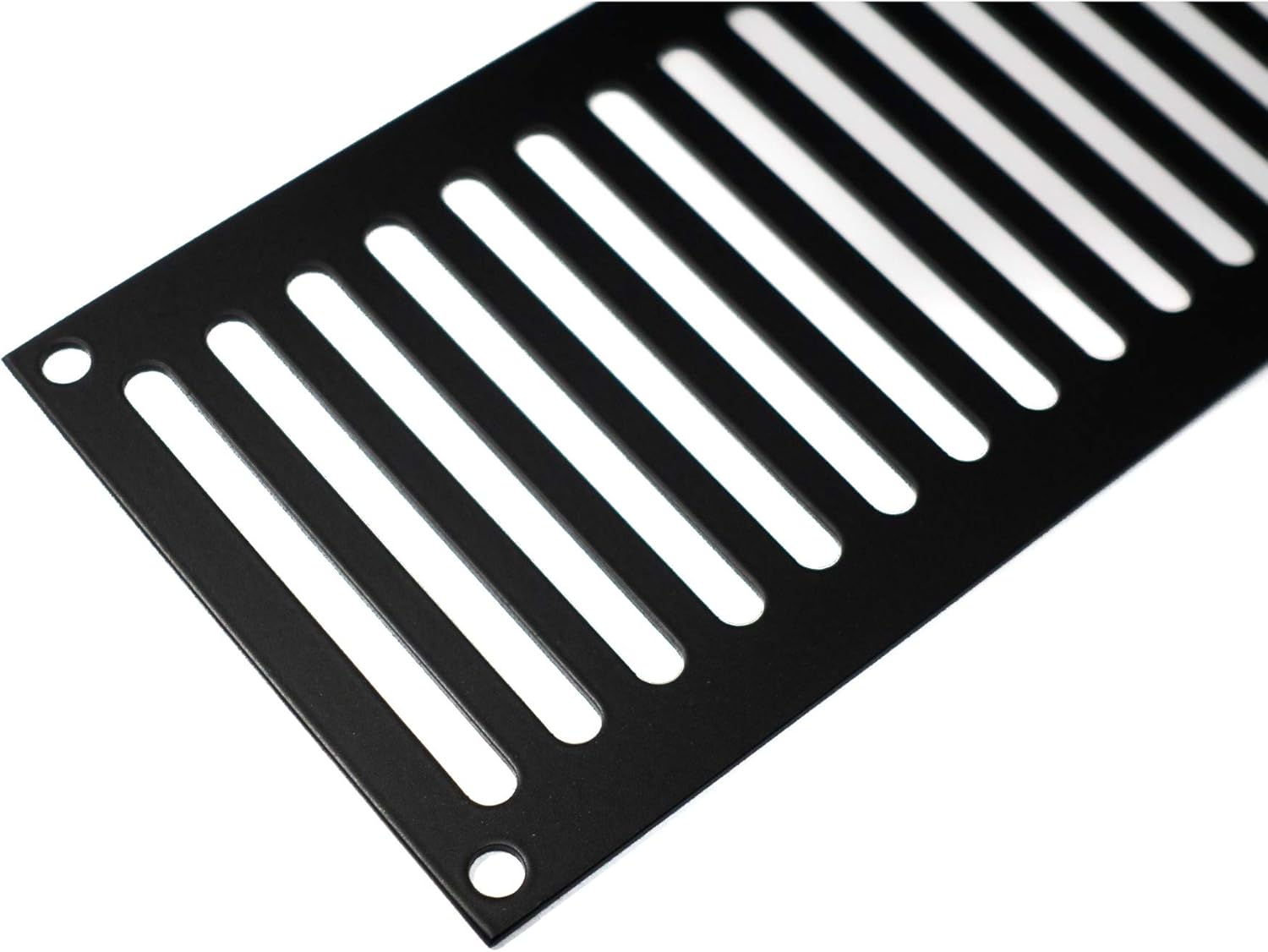 AMS Fireplace 9x4 Inch 321 High Gauge Stainless Steel Fire Pit Enclosure Vent - Commercial Grade (Black) – Complete and Ventilate Your Firepit Safely – Strong, Durable, and Easy to Install – Set of 2 Pack of 2