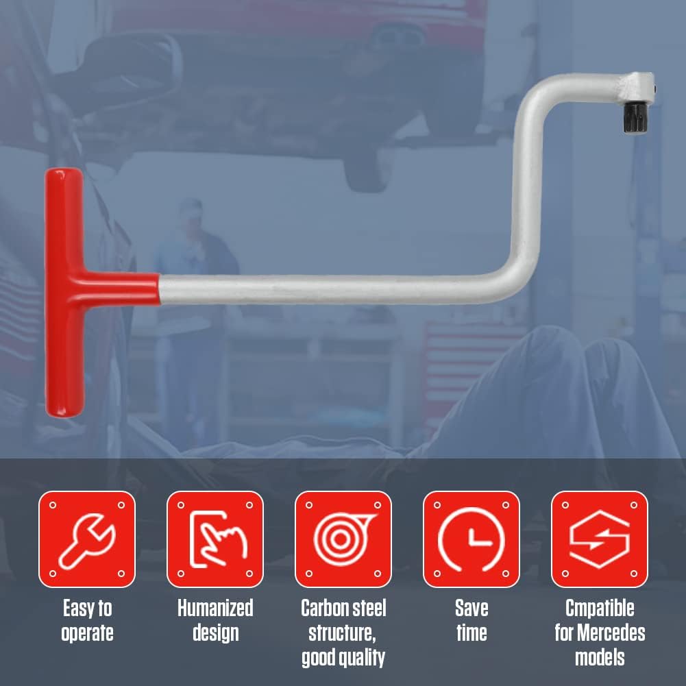 OUFKAR Universal Wheel Alignment Wrench Compatible for Mercedes-Benz, Automotive Rear Axle Toe Removal Installation Tool,Car Wheel Alignment Wrench Pack of 2