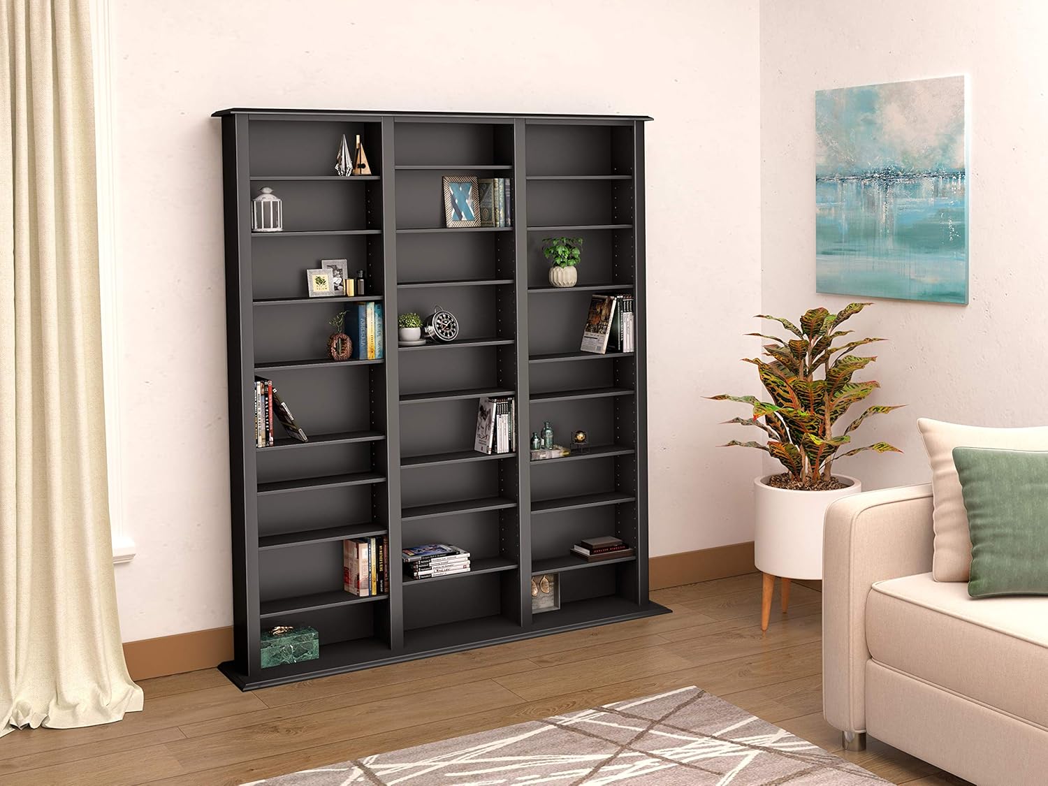 Espresso Triple Width Barrister Tower