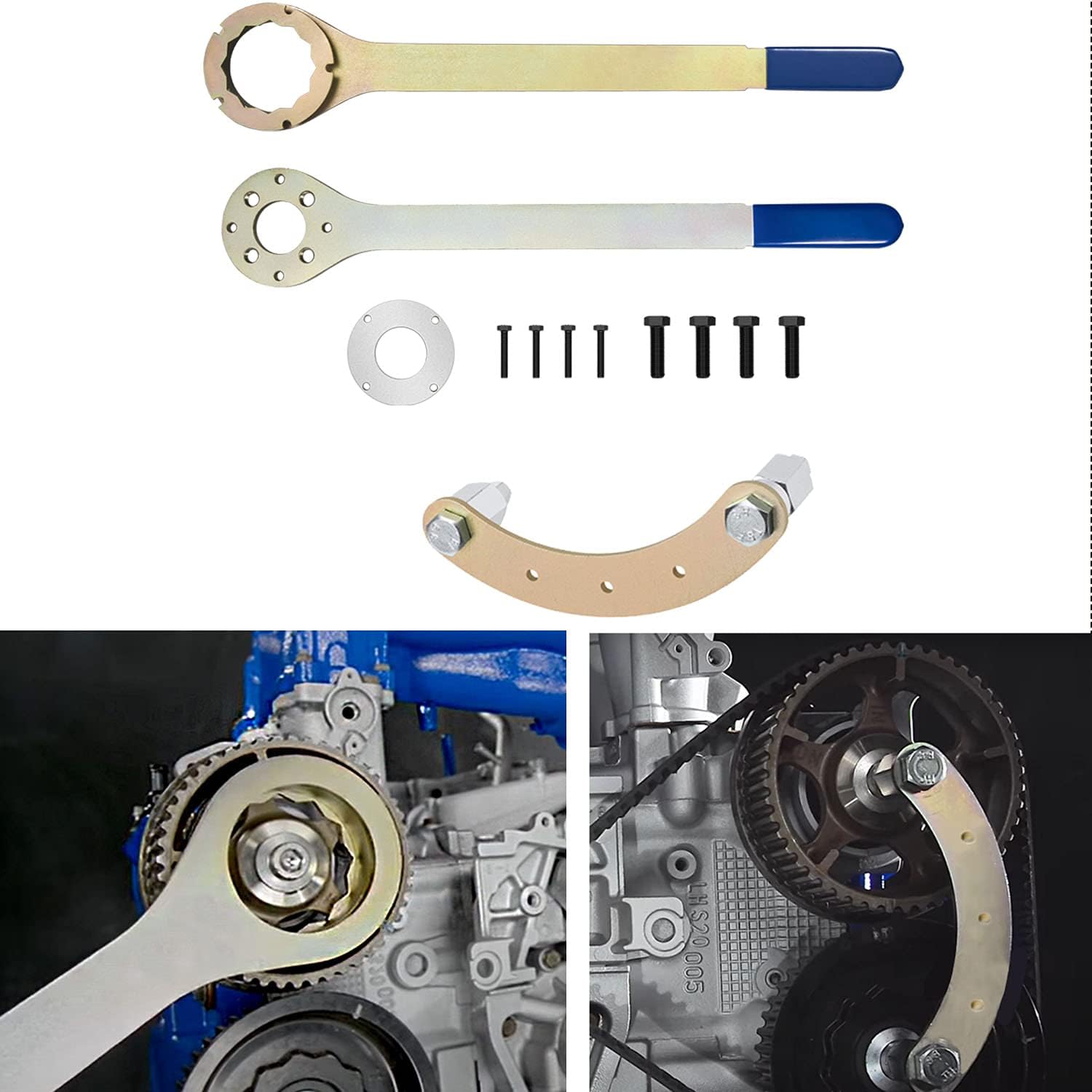 Camoo Intake/Exhaust Cam Sprocket Tool for STD/Crank Pulley Tool with Screws/Cam Gear Lock Tool Kit Fit for Subaru STD Lock Tool Pack of 2