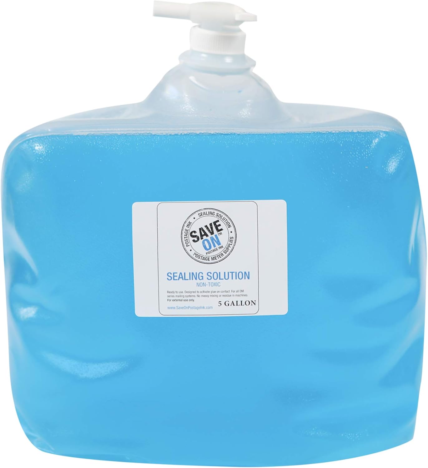 Save On Postage Ink Compatible PB E-Z Seal Sealing Solution - Sealing Solution for DM Series Mailing System - Compatible PB E-Z Seal Sealing Solution (5 Gallon Cubetainer)