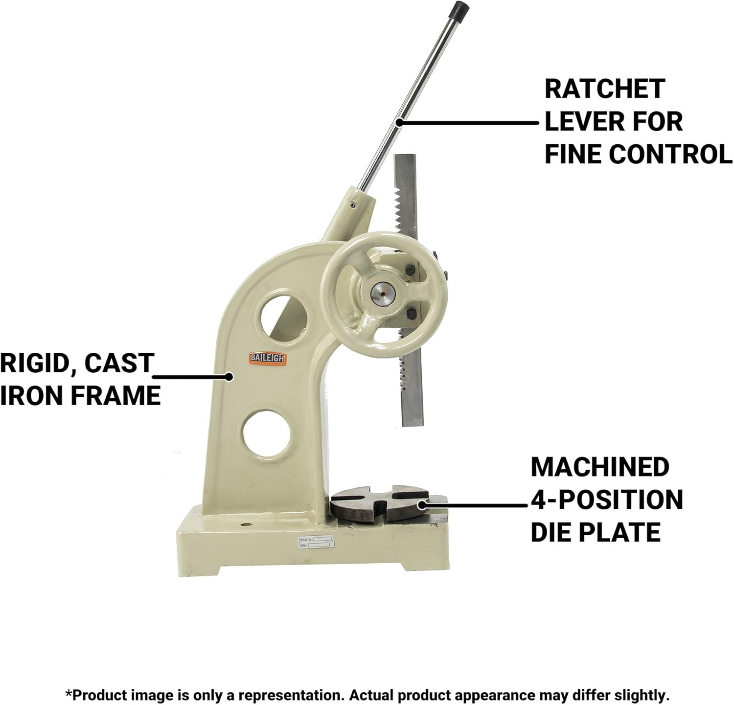 Baileigh 3-Ton Manual Arbor Press (AP-3R)